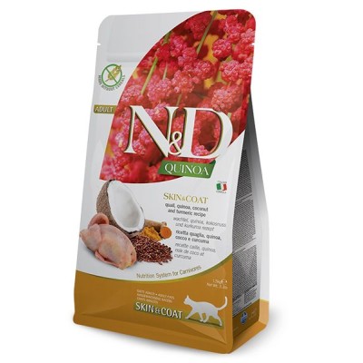 Natural And Delicious Quinoa Dry Skin Coat Quail Adulti 300g